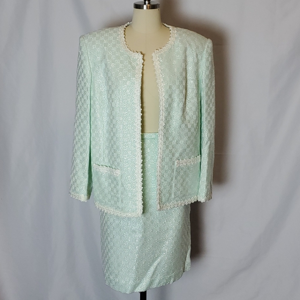 Vtg Blushe by Spiegel, 12 missy, w pc suit